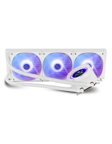 NOX Hummer X-360 LCD Procesador Refrigerador de aire 12 cm Blanco 1 pieza(s)