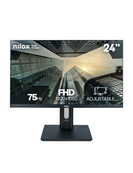 Nilox NXM24REGWEB01 pantalla para PC 60,5 cm (23.8") 1920 x 1080 Pixeles Full HD LED Negro