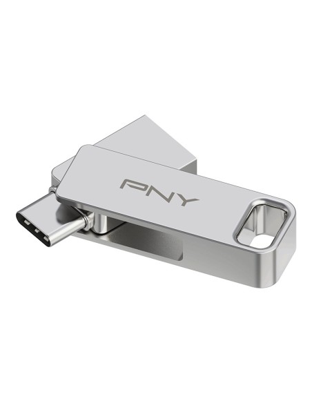 PNY DUO LINK unidad flash USB 64 GB USB Type-A   USB Type-C 3.2 Gen 1 (3.1 Gen 1) Acero inoxidable