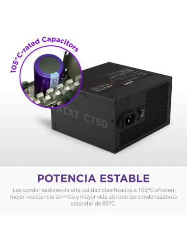 NZXT C750 Bronze unidad de fuente de alimentación 750 W 24-pin ATX ATX Negro