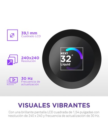 NZXT Kraken Plus 360 Procesador Sistema de refrigeración líquida todo en uno 12 cm Negro