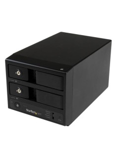 StarTech.com Caja USB 3.0 con UASP y eSATA de Discos Duros con 2 Bahías SATA III Hot-Swap de 3,5 Pulgadas sin Bandeja