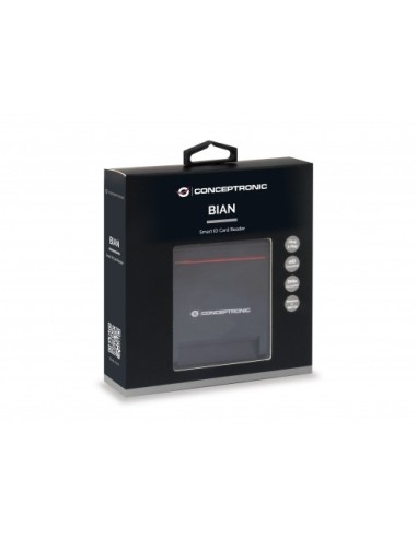 Conceptronic SCR01B lector de tarjeta inteligente USB USB 2.0 Negro