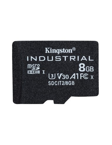 Kingston Technology Tarjeta 8GB microSDHC Industrial C10 A1 pSLC + adaptador SD