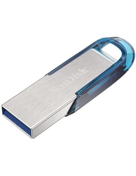 SanDisk Ultra Flair unidad flash USB 64 GB USB tipo A 3.2 Gen 1 (3.1 Gen 1) Azul, Plata