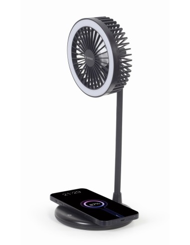 Gembird TA-WPC10-LEDFAN-01 ventilador Negro