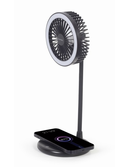 Gembird TA-WPC10-LEDFAN-01 ventilador Negro