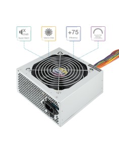 TooQ TQAPOLO-500SP unidad de fuente de alimentación 500 W 20+4 pin ATX ATX Plata 2