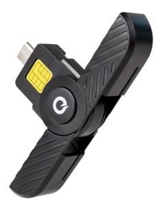 TooQ Lector Tarjetas Inteligentes, DNI Electrónico, USB-C, Negro