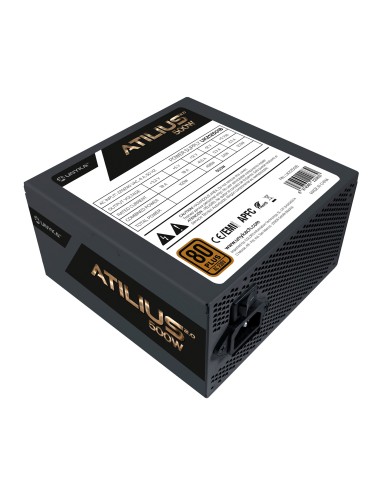 UNYKAch ATX Atilius 2.0 Black 500W 80+ Bronze unidad de fuente de alimentación 20+4 pin ATX Negro