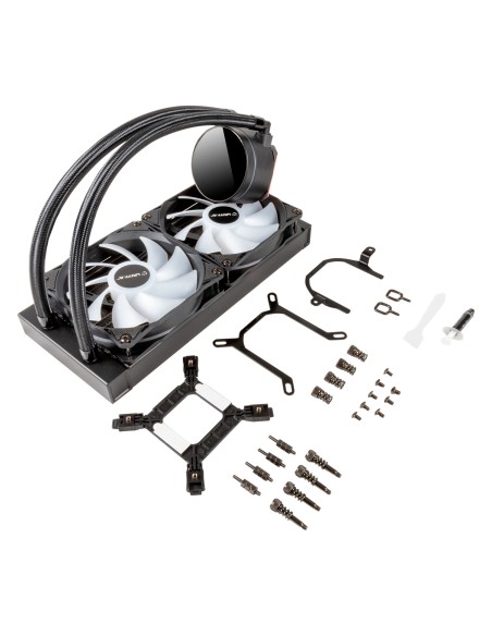 UNYKAch AquaStorm 240 Procesador Sistema de refrigeración líquida todo en uno 12 cm Negro 1 pieza(s)