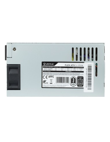 UNYKAch UKPSU1U40003 unidad de fuente de alimentación 250 W 20+4 pin ATX 1U Plata