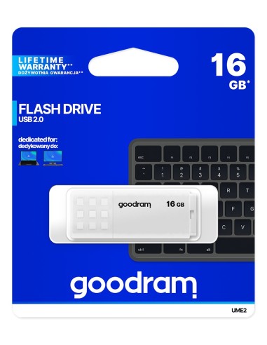 Goodram UME2 unidad flash USB 16 GB USB tipo A 2.0 Blanco
