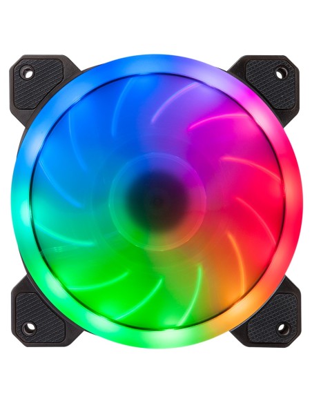 Hiditec N5-ARGB Carcasa del ordenador Ventilador 12 cm Negro