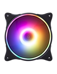 Hiditec N18 ARGB Carcasa del ordenador Ventilador 12 cm Negro 2