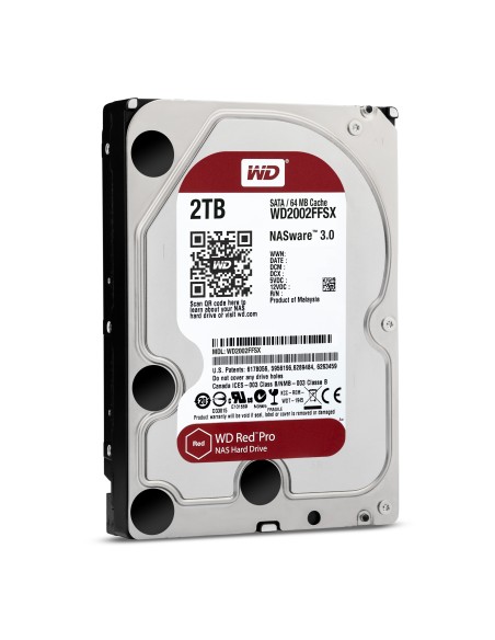 Western Digital Red Pro disco duro interno 2 TB 7200 RPM 64 MB 3.5" Serial ATA III