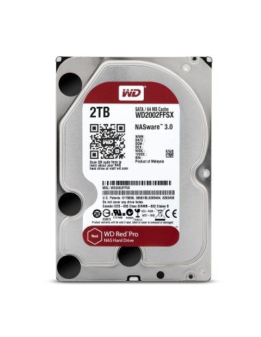 Western Digital Red Pro disco duro interno 2 TB 7200 RPM 64 MB 3.5" Serial ATA III