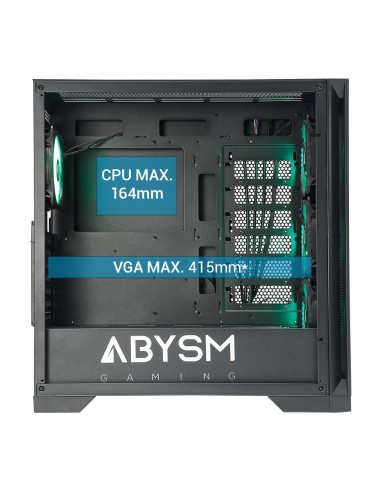 ABYSM Danube Mura BX300 Black ARGB Torre Negro