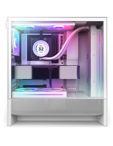NZXT H5 Flow RGB Midi Tower Blanco