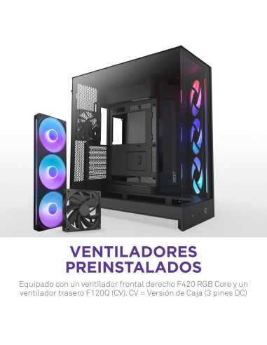 NZXT H9 Flow RGB Midi Tower Negro