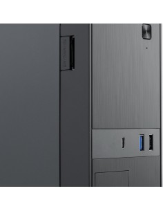 CoolBox CAJA MATX SLIM T310 USB-C 3.2 GEN1 + MULTILECTOR SD FTE.B500GR-S 500W 2