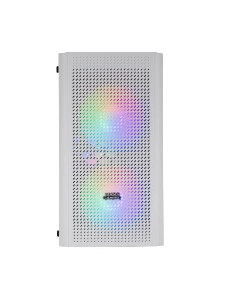 Mars Gaming MC300W Blanco, Caja PC Micro ATX, Cristal Templado, Frontal MESH, 3xVentilador FRGB