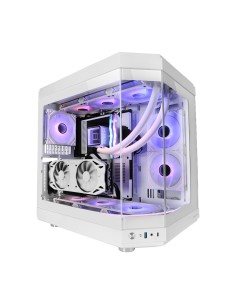 Mars Gaming MC-3T, Caja Gaming Custom ATX, Triple Ventana Cristal Templado Continuo, Soporte Refrigeración Líquida Completo, 2