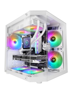 Mars Gaming MC-3TLITEW Mini Tower Blanco