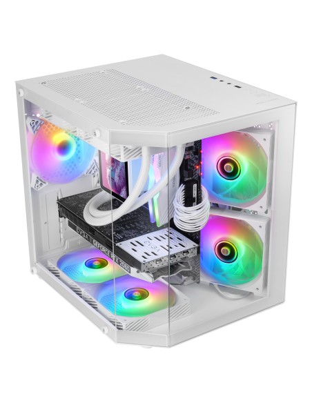 Mars Gaming MC-3TLITEW Mini Tower Blanco