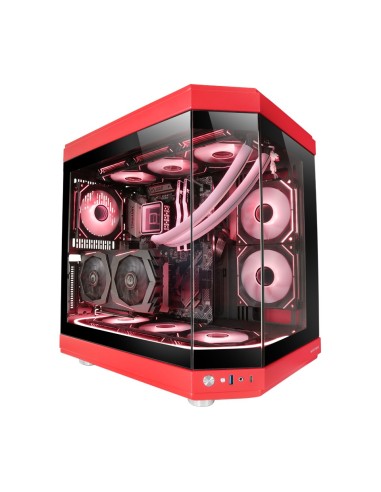 Mars Gaming MC-3T, Caja Gaming Custom ATX, Triple Ventana Cristal Templado Continuo, Soporte Refrigeración Líquida Completo,