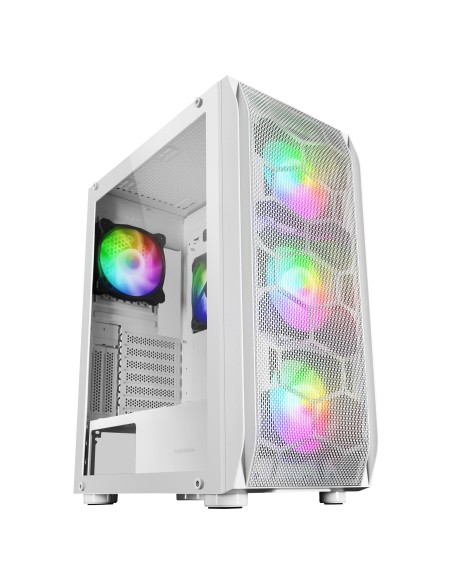Mars Gaming MC-KX, Torre Gaming Premium E-ATX, Sistema CPU Freezer, 5 Ventiladores ARGB Ultra-silenciosos, Controladora ARGB y