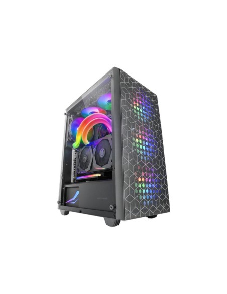 Mars Gaming MC-MAG, Caja Gaming ATX, Ventana Lateral Completa Cristal Templado, Doble Rejilla Magnética Antipolvo Frontal +