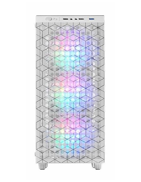 Mars Gaming MC-MAG, Caja Gaming ATX, Ventana Lateral Completa Cristal Templado, Doble Rejilla Magnética Antipolvo Frontal +