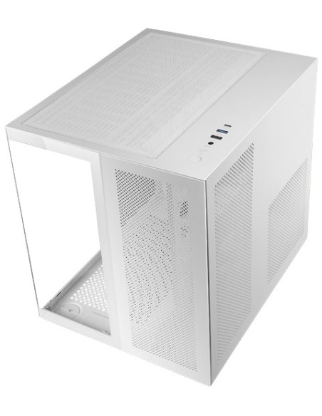 Mars Gaming MC-NOVAM, Caja Compacta Custom MicroATX, Doble Ventana Cristal Templado Continuo, Estructura Modular Doble Cámara,