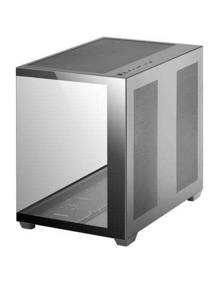 Mars Gaming MCV4 Negra, Torre Gaming Custom XXL E-ATX, Ventana Cristal Templado Lateral y Frontal Sin Marco, Estructura Modular