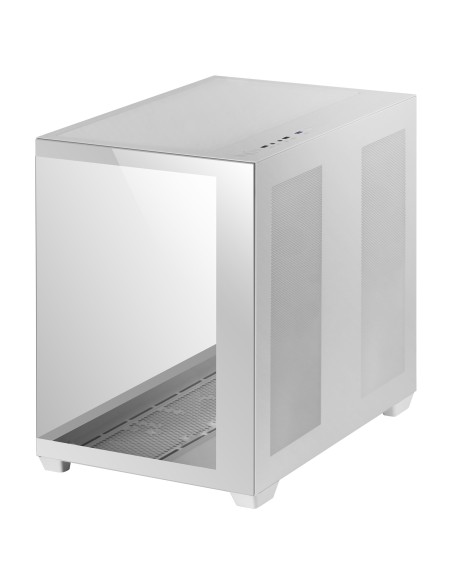 Mars Gaming MCV4 Blanco, Torre Gaming Custom XXL E-ATX, Ventana Cristal Templado Lateral y Frontal Sin Marco, Estructura