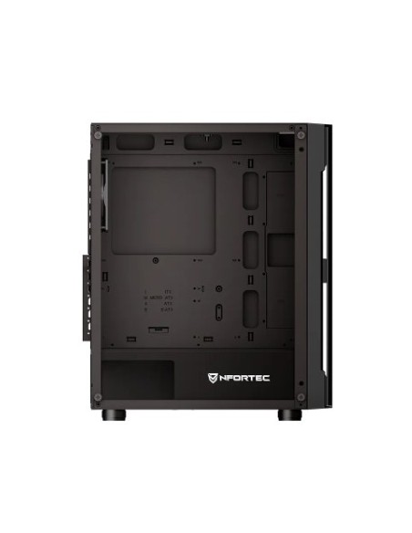Nfortec NF-CS-AZIR-B carcasa de ordenador Torre Negro