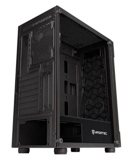 Nfortec NF-CS-AZIR-B carcasa de ordenador Torre Negro