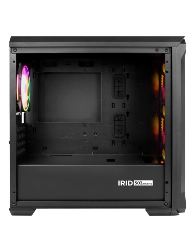 GENESIS Irid 503 ARGB Micro Torre Negro, Transparente