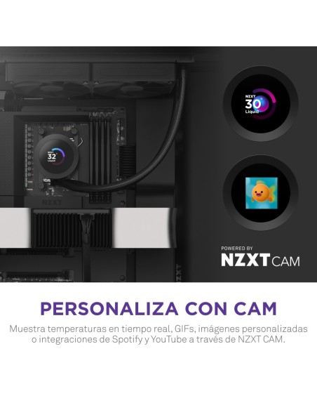 NZXT Kraken Plus 240 Procesador Sistema de refrigeración líquida todo en uno 12 cm Negro