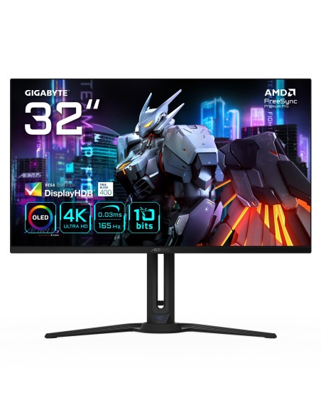 GIGABYTE AORUS FO32U 31,5” Monitor de juegos UHD - 3840 x 2160 (UHD), 165Hz, 0,03ms, 250 cd m², FreeSync Premium Pro,
