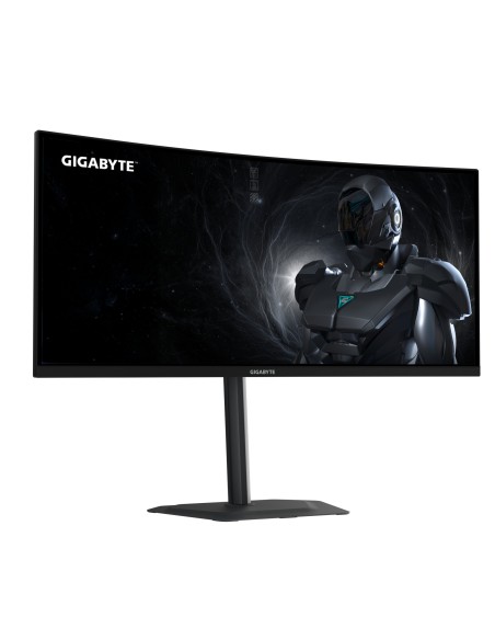 GIGABYTE GS34WQCA Monitor Gaming Curvo 34" WQHD – 3440 x 1440, 1500R, 120Hz, 1ms, 300 cd m², FreeSync Premium, HDR Ready, HDMI