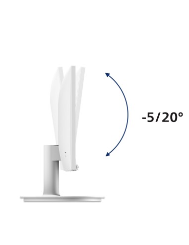 Philips V Line 241V8AW 00 pantalla para PC 60,5 cm (23.8") 1920 x 1080 Pixeles Full HD LCD Blanco