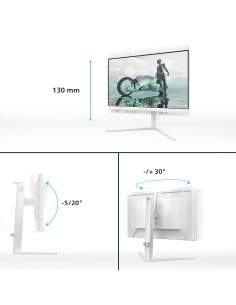 Philips Evnia 24M2N3201A 00 pantalla para PC 60,5 cm (23.8") 1920 x 1080 Pixeles Full HD LCD Blanco 2