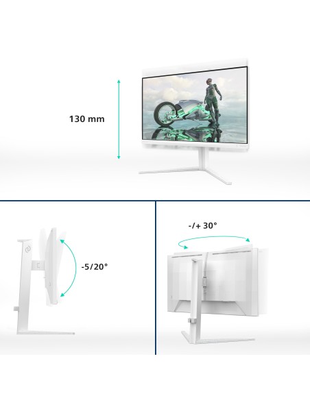 Philips Evnia 24M2N3201A 00 pantalla para PC 60,5 cm (23.8") 1920 x 1080 Pixeles Full HD LCD Blanco