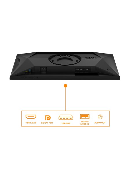 AOC G4 25G4SXU pantalla para PC 62,2 cm (24.5") 1920 x 1080 Pixeles Full HD LED Negro, Gris