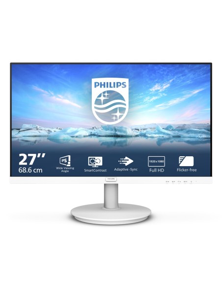 Philips V Line 271V8AW 00 pantalla para PC 68,6 cm (27") 1920 x 1080 Pixeles Full HD LCD Blanco