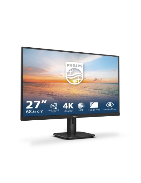 Philips 27E1N1800A 00 pantalla para PC 68,6 cm (27") 3840 x 2160 Pixeles 4K Ultra HD LED Negro