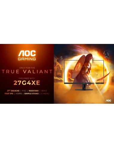 AOC 27G4XE pantalla para PC 68,6 cm (27") 1920 x 1080 Pixeles Full HD LCD Negro, Gris