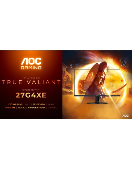 AOC 27G4XE pantalla para PC 68,6 cm (27") 1920 x 1080 Pixeles Full HD LCD Negro, Gris
